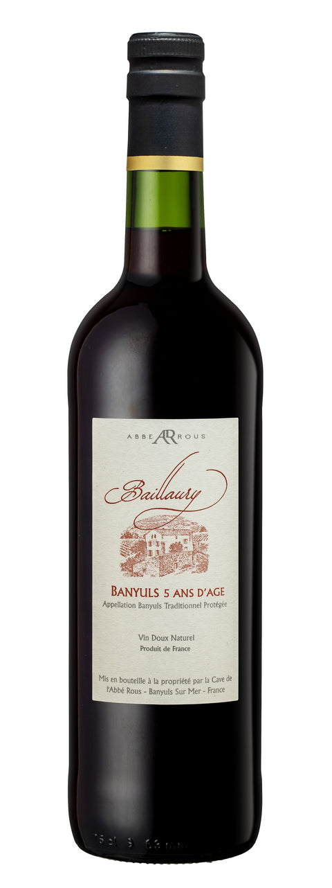 Abbé Rous Banyuls Traditionnels Baillaury 5 years old